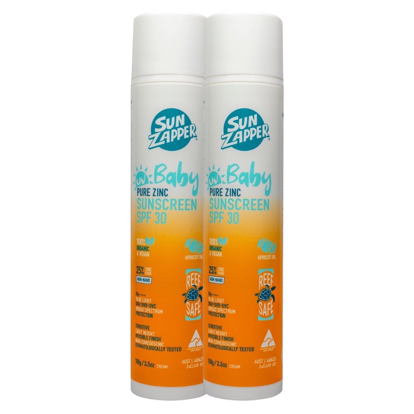 Pure Zinc Natural Baby Mineral Sunscreen | Baby Sun Cream - SPF 30