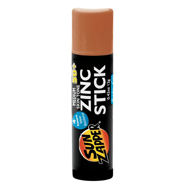 medium dark skin tone sun zapper zinc stick sunblock stick