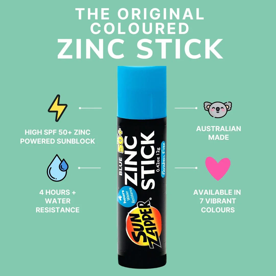 sun zapper colour zinc stick sunblock