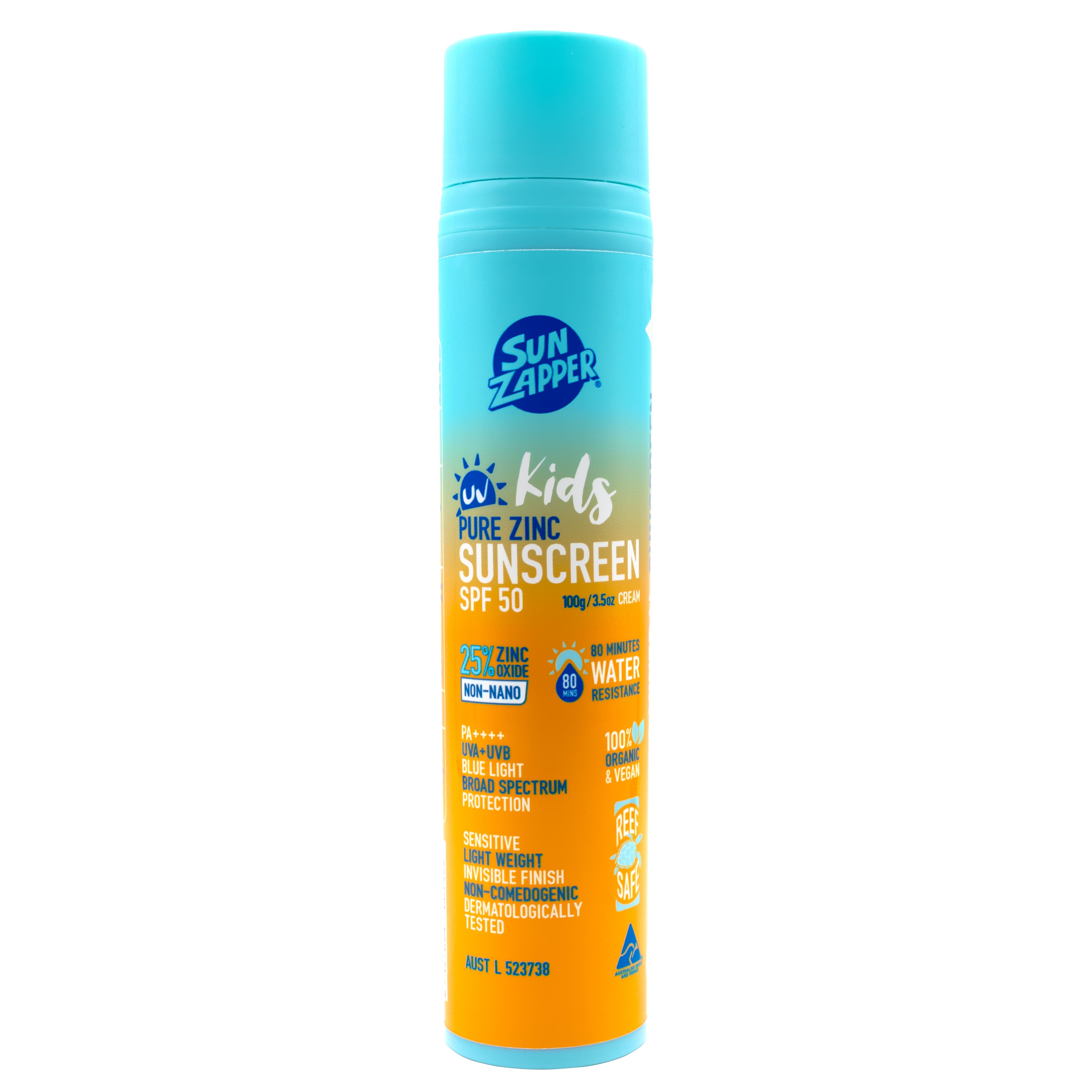 Kids Mineral Sunscreen SPF 50 | Kids Natural Sunscreen - Sun Zapper UK