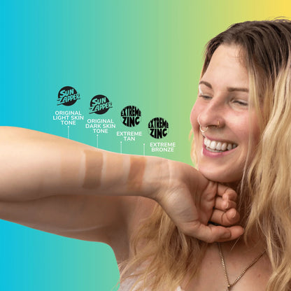 Sun Zapper SPF tinted face sunscreen zinc stick colour skin tone