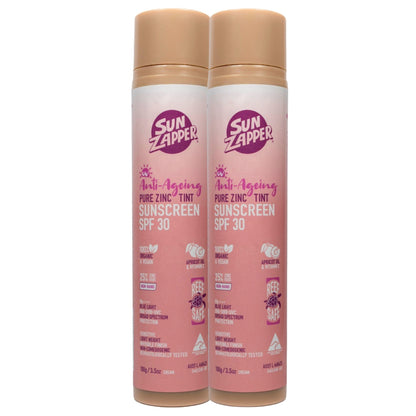 Pure Zinc Anti Ageing Mineral Sunscreen SPF 30 Tinted Sun Cream