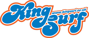 King Surf logo with website URL on a black background